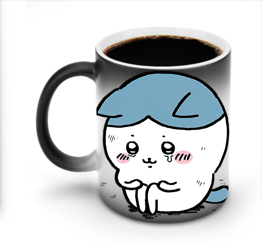 （画像用） ちいかわ ハチワレ Chii-kawa hachiware 温度変色マグカップ