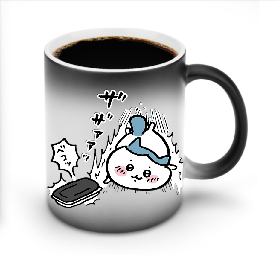 （画像用） ちいかわ ハチワレ Chii-kawa hachiware 温度変色マグカップ