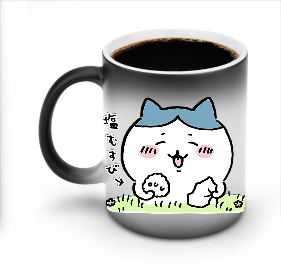 （画像用） ちいかわ ハチワレ Chii-kawa hachiware 温度変色マグカップ