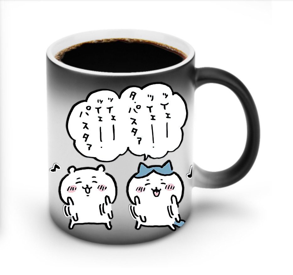 （画像用） ちいかわ ハチワレ Chii-kawa hachiware 温度変色マグカップ