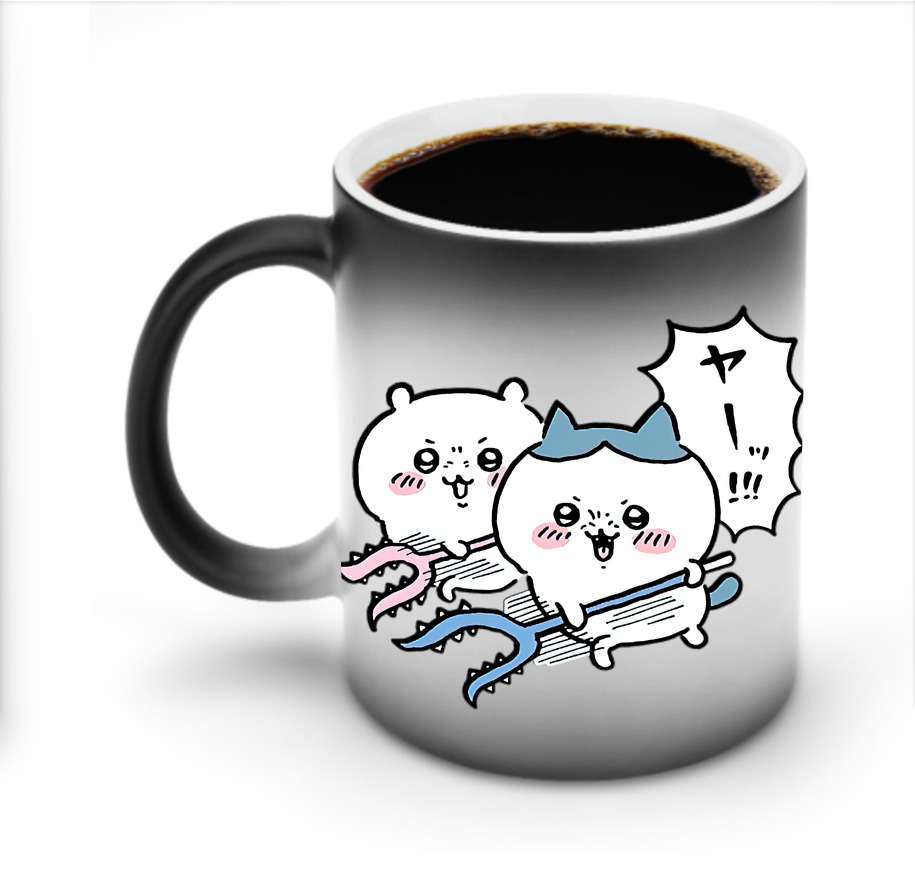 （画像用） ちいかわ ハチワレ Chii-kawa hachiware 温度変色マグカップ