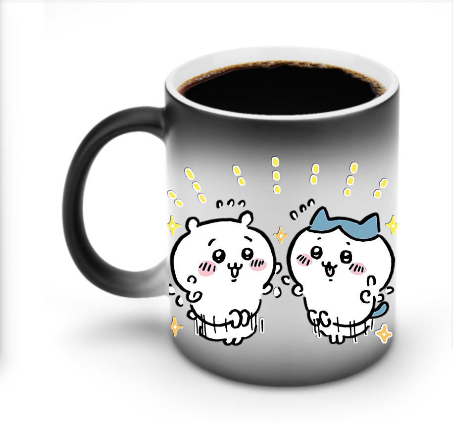 （画像用） ちいかわ ハチワレ Chii-kawa hachiware 温度変色マグカップ