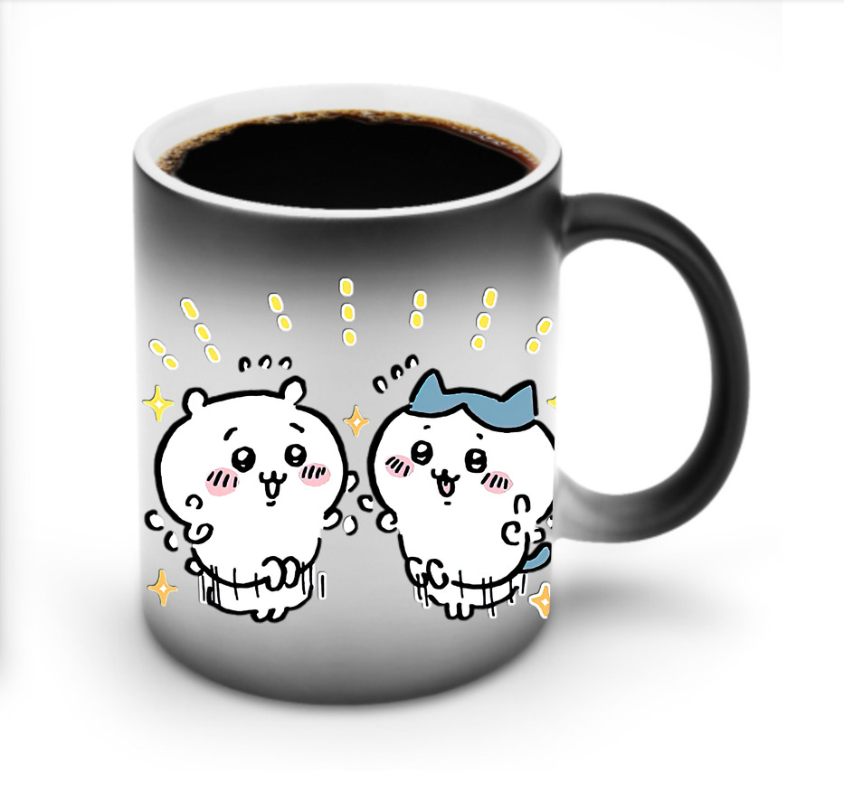 （画像用） ちいかわ ハチワレ Chii-kawa hachiware 温度変色マグカップ