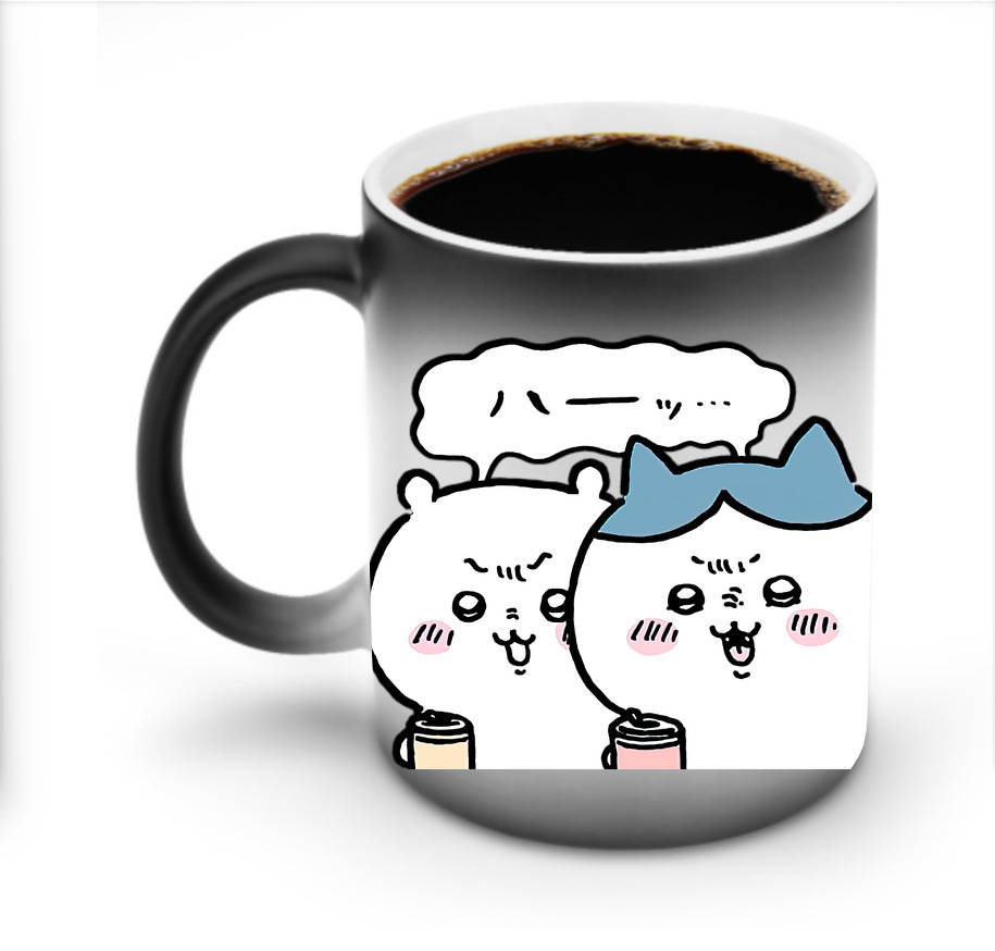 （画像用） ちいかわ ハチワレ Chii-kawa hachiware 温度変色マグカップ