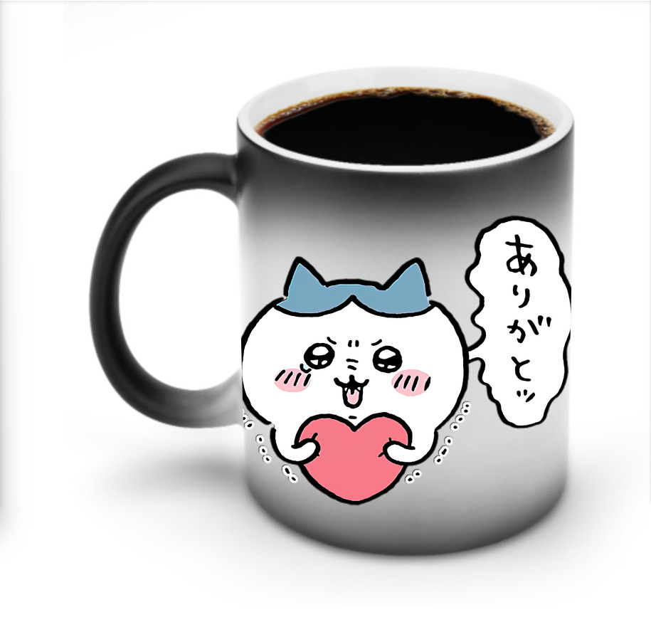 （画像用） ちいかわ ハチワレ Chii-kawa hachiware 温度変色マグカップ
