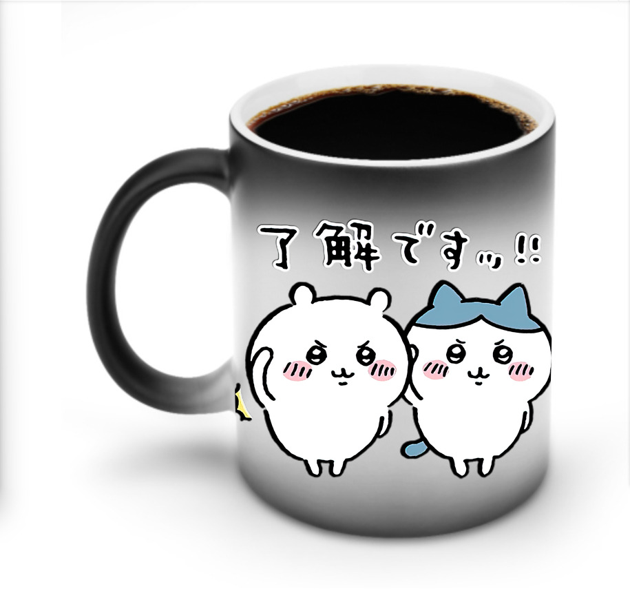 （画像用） ちいかわ ハチワレ Chii-kawa hachiware 温度変色マグカップ