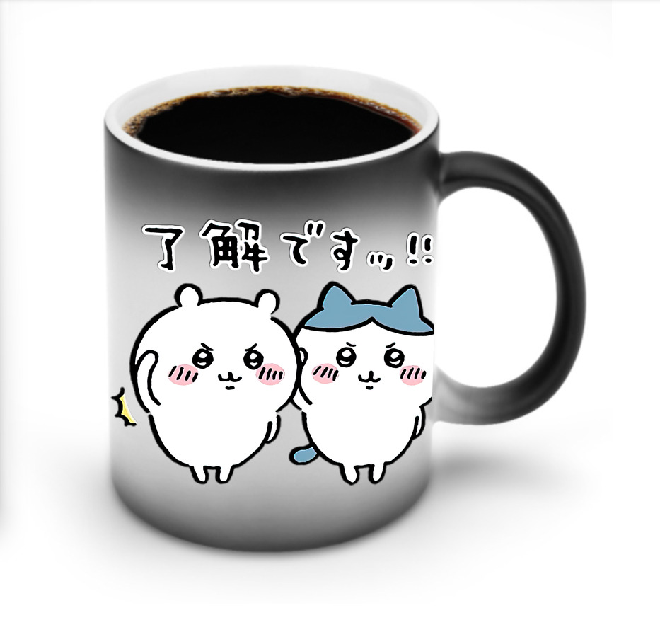 （画像用） ちいかわ ハチワレ Chii-kawa hachiware 温度変色マグカップ