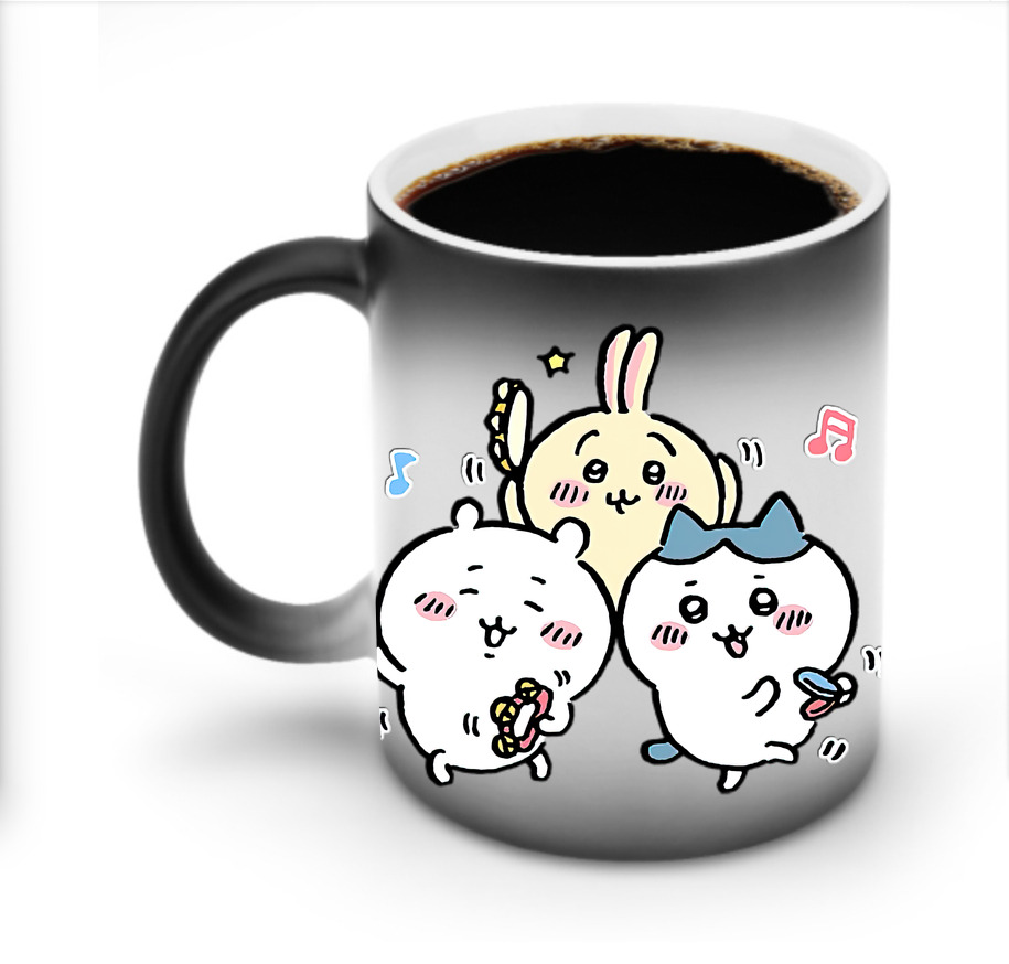 （画像用） ちいかわ ハチワレ Chii-kawa hachiware 温度変色マグカップ
