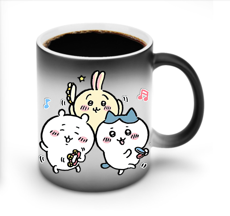 （画像用） ちいかわ ハチワレ Chii-kawa hachiware 温度変色マグカップ
