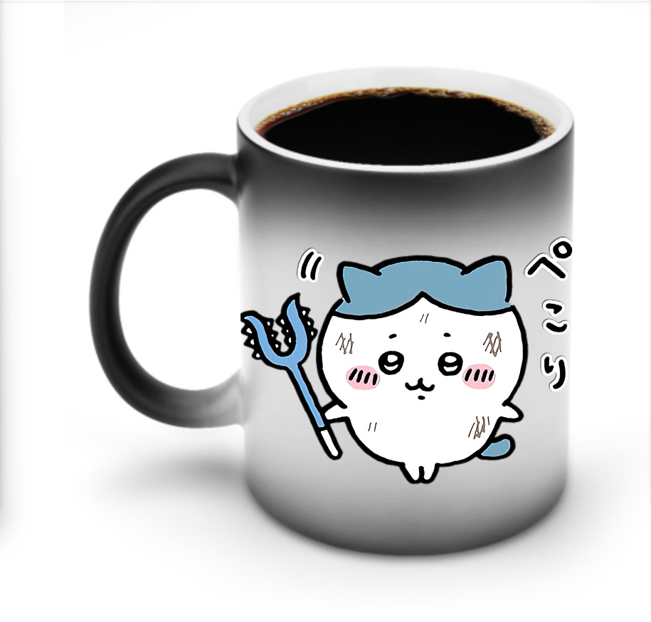 （画像用） ちいかわ ハチワレ Chii-kawa hachiware 温度変色マグカップ