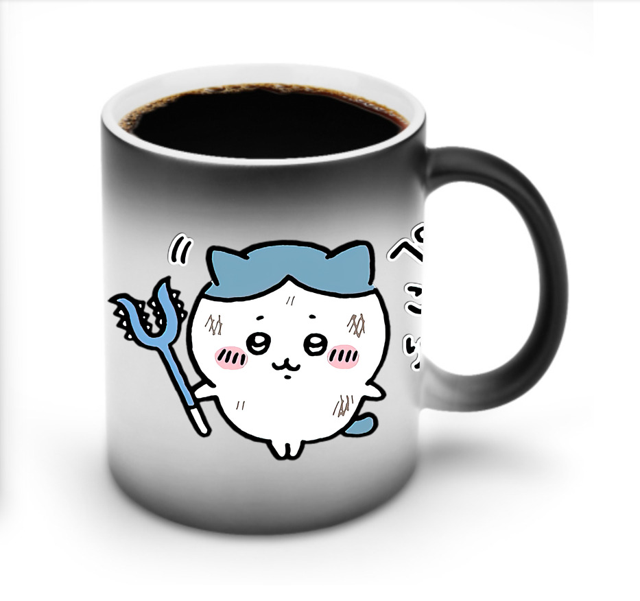 （画像用） ちいかわ ハチワレ Chii-kawa hachiware 温度変色マグカップ