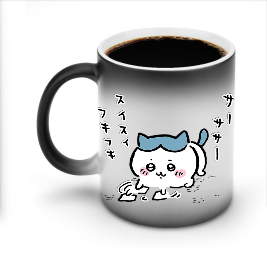 （画像用） ちいかわ ハチワレ Chii-kawa hachiware 温度変色マグカップ