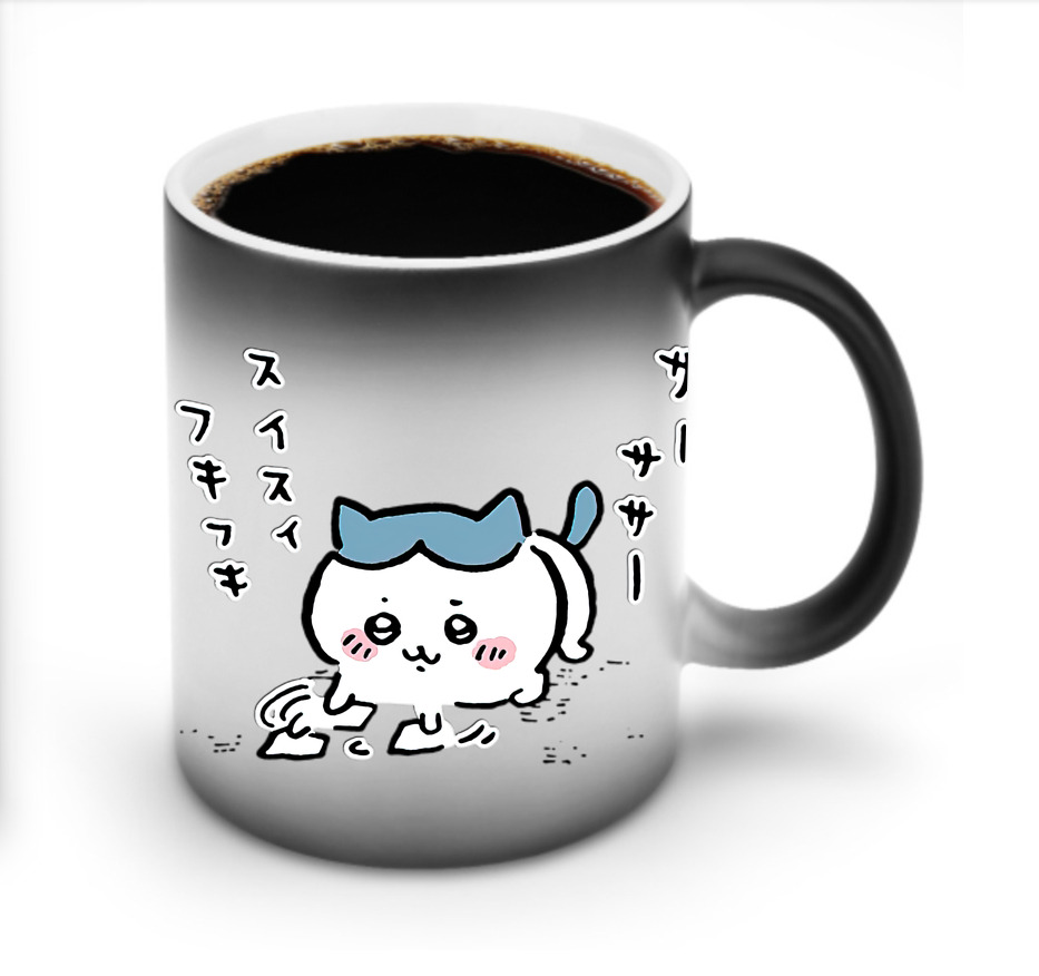 （画像用） ちいかわ ハチワレ Chii-kawa hachiware 温度変色マグカップ