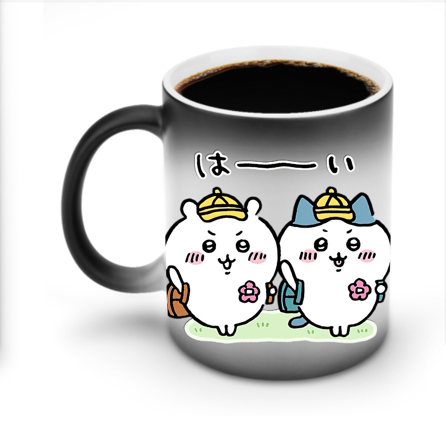 （画像用） ちいかわ ハチワレ Chii-kawa hachiware 温度変色マグカップ