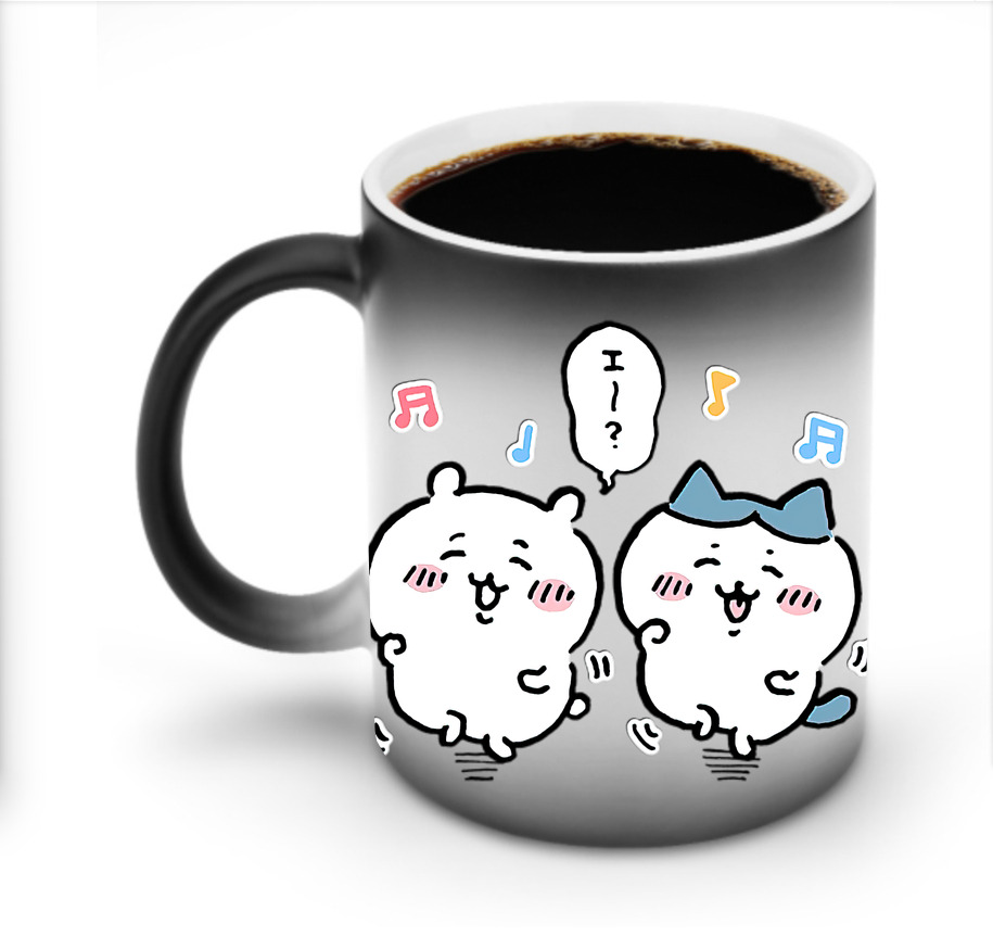 （画像用） ちいかわ ハチワレ Chii-kawa hachiware 温度変色マグカップ