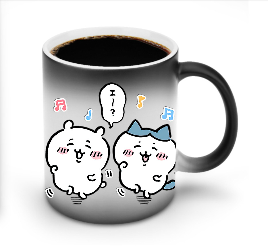 （画像用） ちいかわ ハチワレ Chii-kawa hachiware 温度変色マグカップ