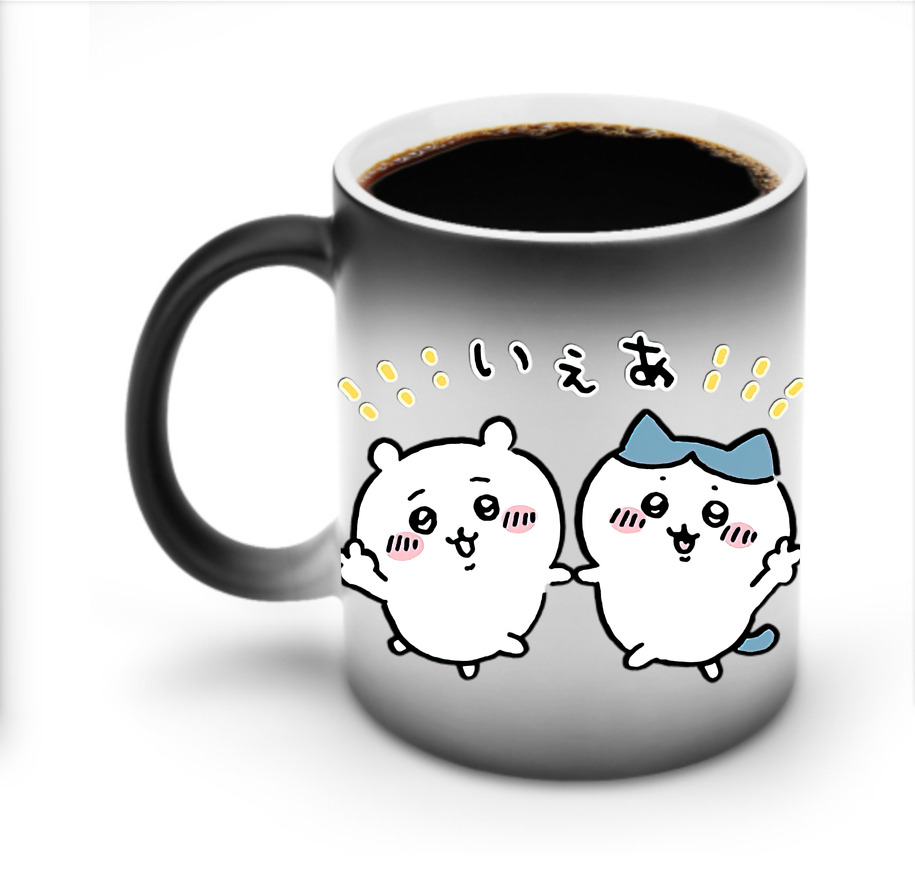 （画像用） ちいかわ ハチワレ Chii-kawa hachiware 温度変色マグカップ