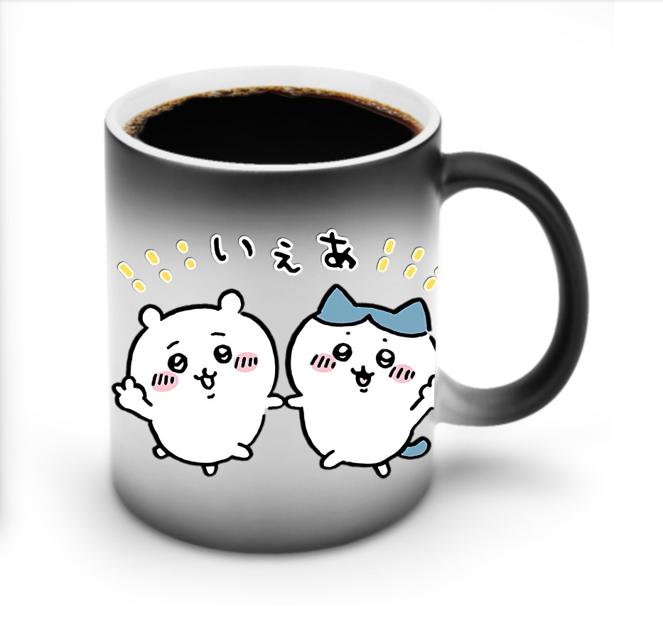 （画像用） ちいかわ ハチワレ Chii-kawa hachiware 温度変色マグカップ