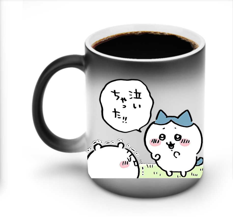 （画像用） ちいかわ ハチワレ Chii-kawa hachiware 温度変色マグカップ