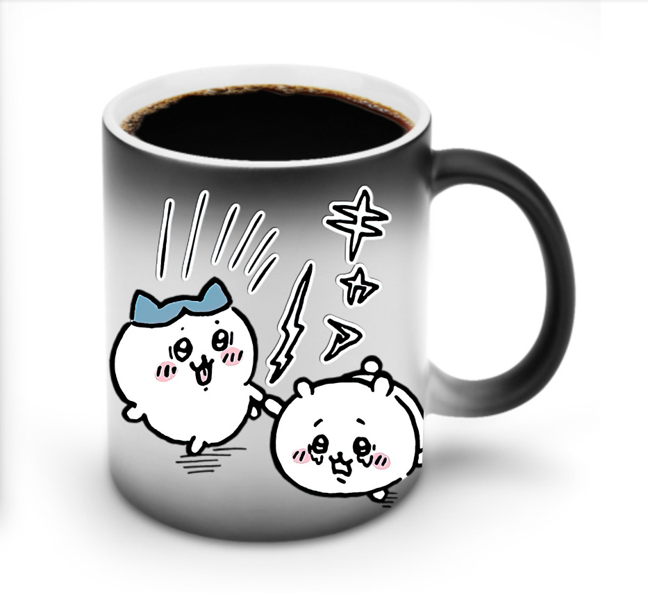 （画像用） ちいかわ ハチワレ Chii-kawa hachiware 温度変色マグカップ