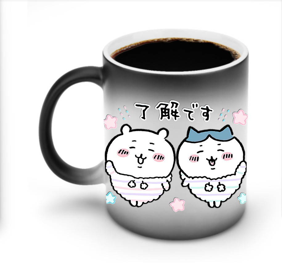 （画像用） ちいかわ ハチワレ Chii-kawa hachiware 温度変色マグカップ