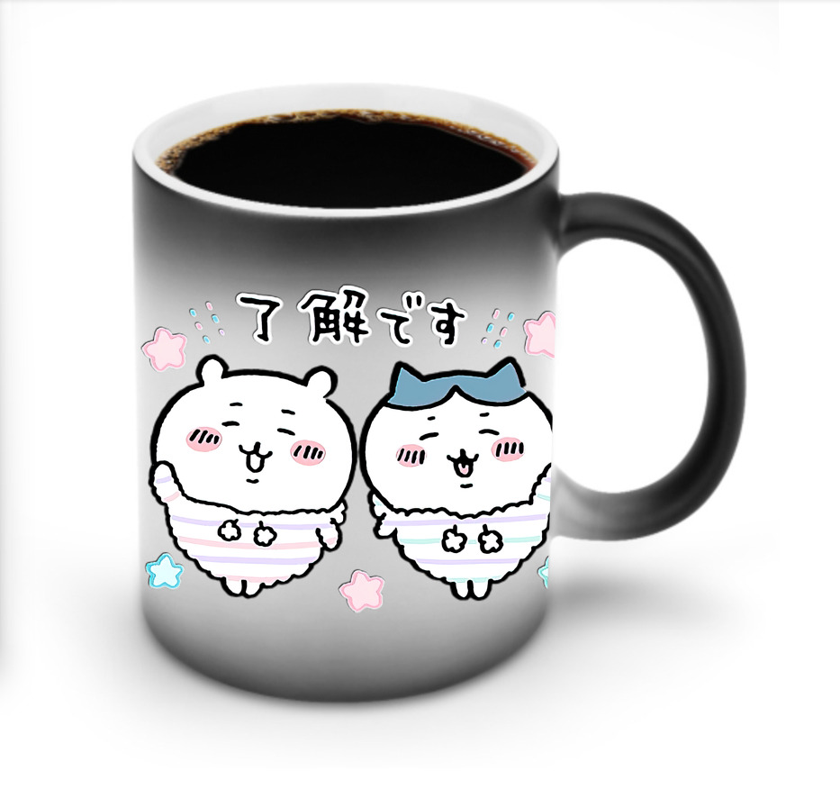 （画像用） ちいかわ ハチワレ Chii-kawa hachiware 温度変色マグカップ