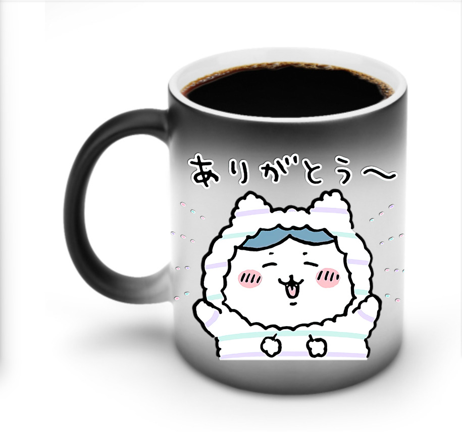 （画像用） ちいかわ ハチワレ Chii-kawa hachiware 温度変色マグカップ