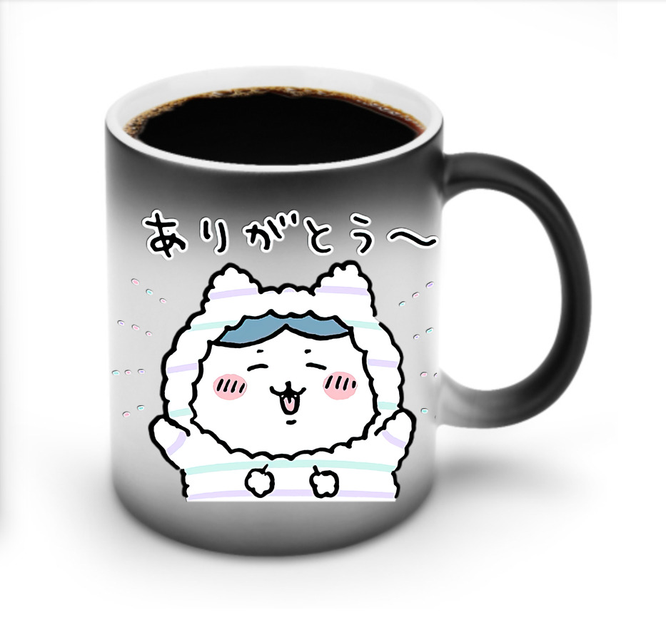 （画像用） ちいかわ ハチワレ Chii-kawa hachiware 温度変色マグカップ