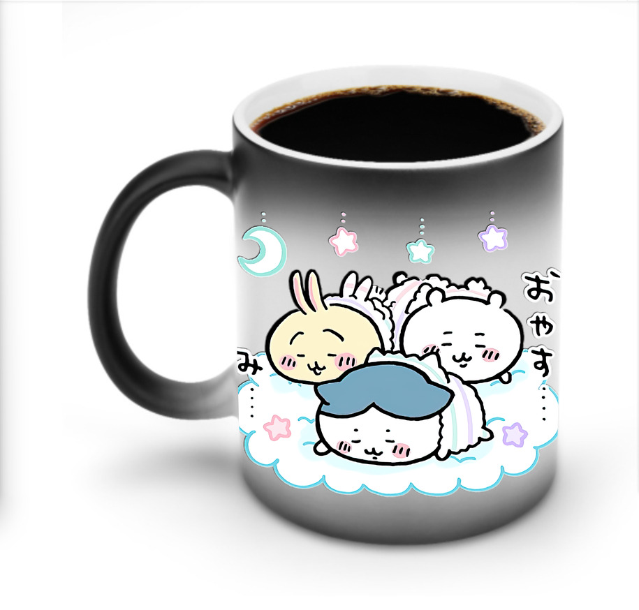 （画像用） ちいかわ ハチワレ Chii-kawa hachiware 温度変色マグカップ
