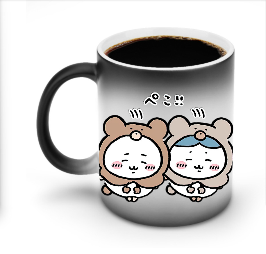 （画像用） ちいかわ ハチワレ Chii-kawa hachiware 温度変色マグカップ