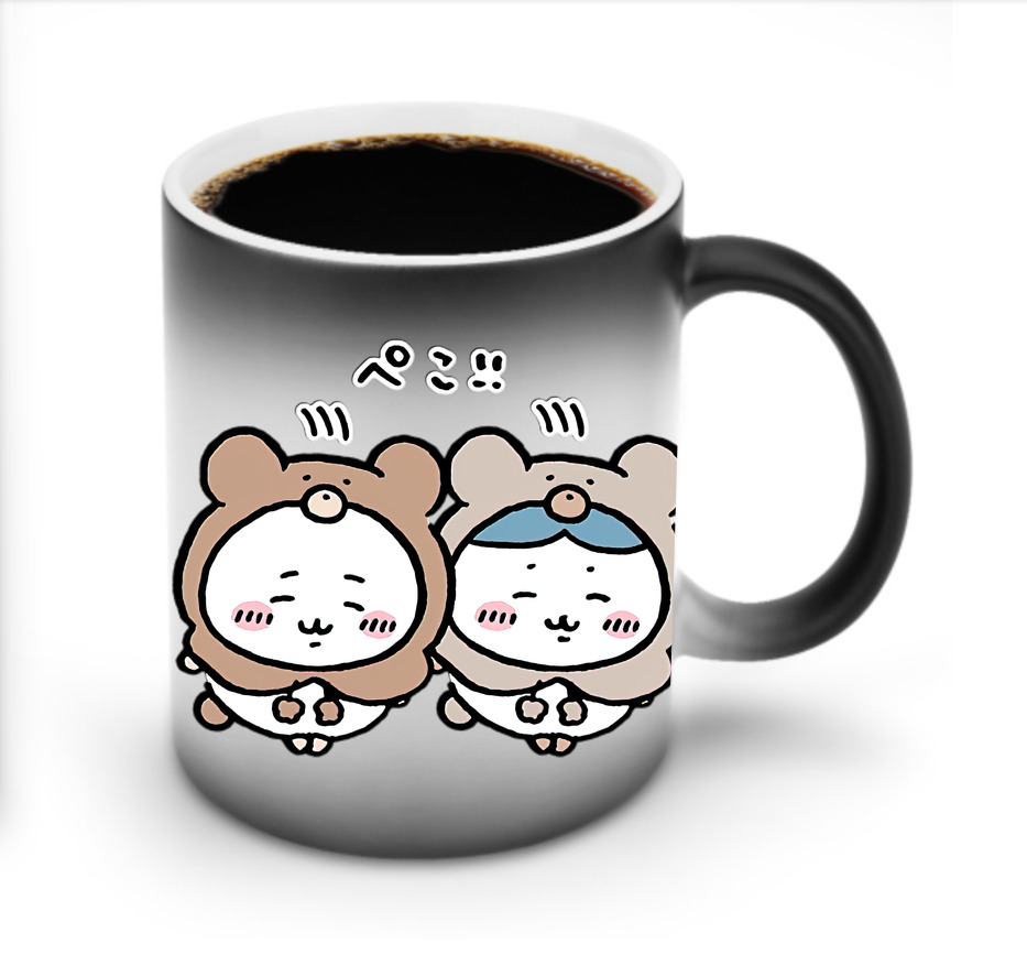 （画像用） ちいかわ ハチワレ Chii-kawa hachiware 温度変色マグカップ