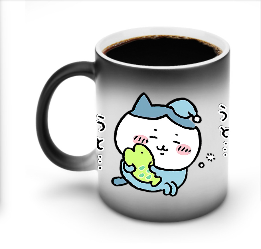 （画像用） ちいかわ ハチワレ Chii-kawa hachiware 温度変色マグカップ