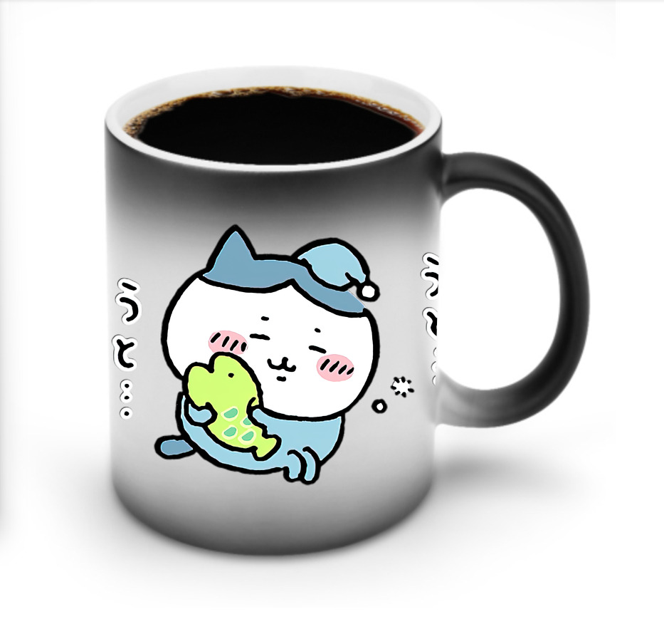 （画像用） ちいかわ ハチワレ Chii-kawa hachiware 温度変色マグカップ