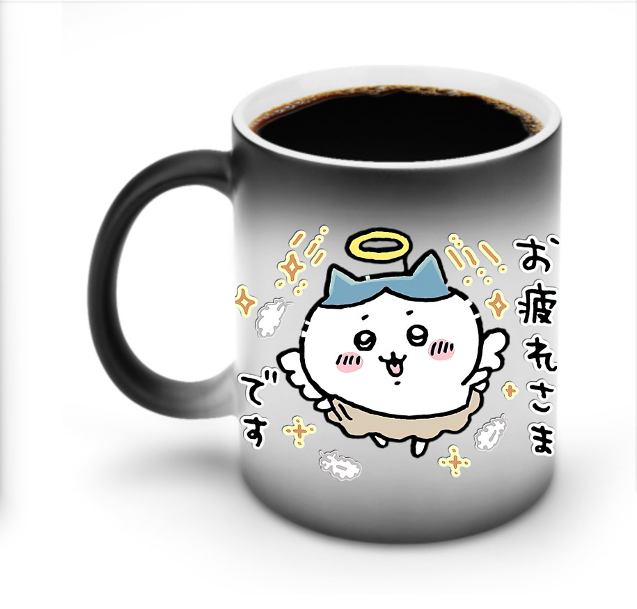 （画像用） ちいかわ ハチワレ Chii-kawa hachiware 温度変色マグカップ