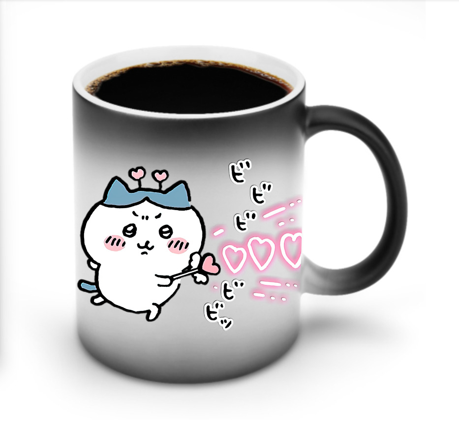（画像用） ちいかわ ハチワレ Chii-kawa hachiware 温度変色マグカップ