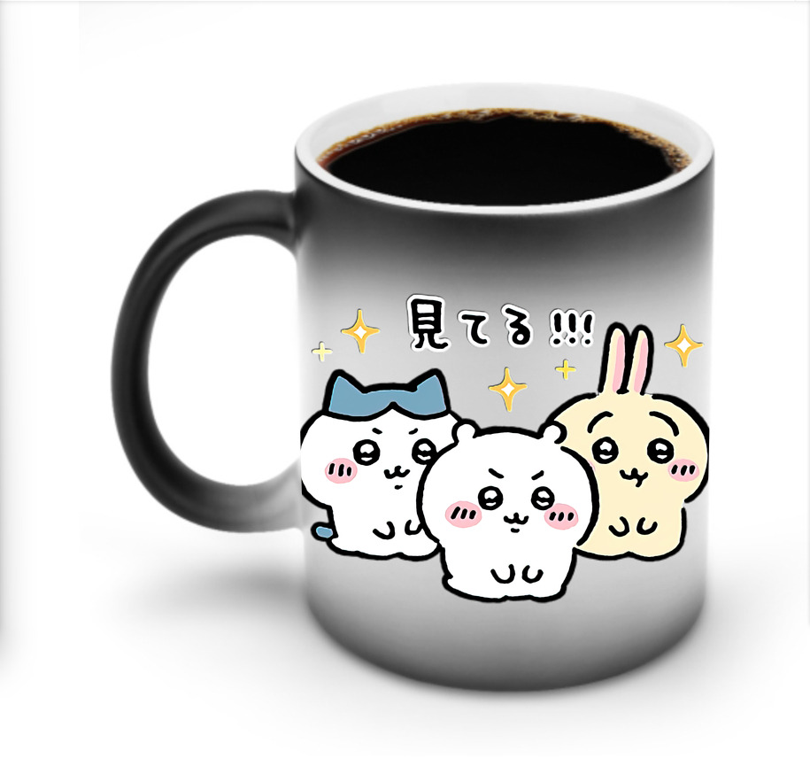 （画像用） ちいかわ ハチワレ Chii-kawa hachiware 温度変色マグカップ