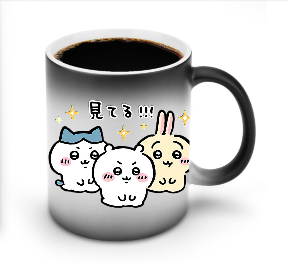 （画像用） ちいかわ ハチワレ Chii-kawa hachiware 温度変色マグカップ