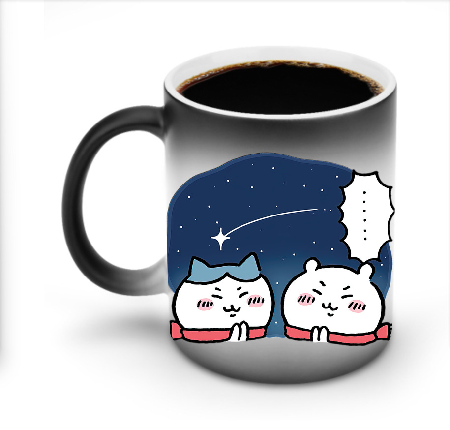 （画像用） ちいかわ ハチワレ Chii-kawa hachiware 温度変色マグカップ