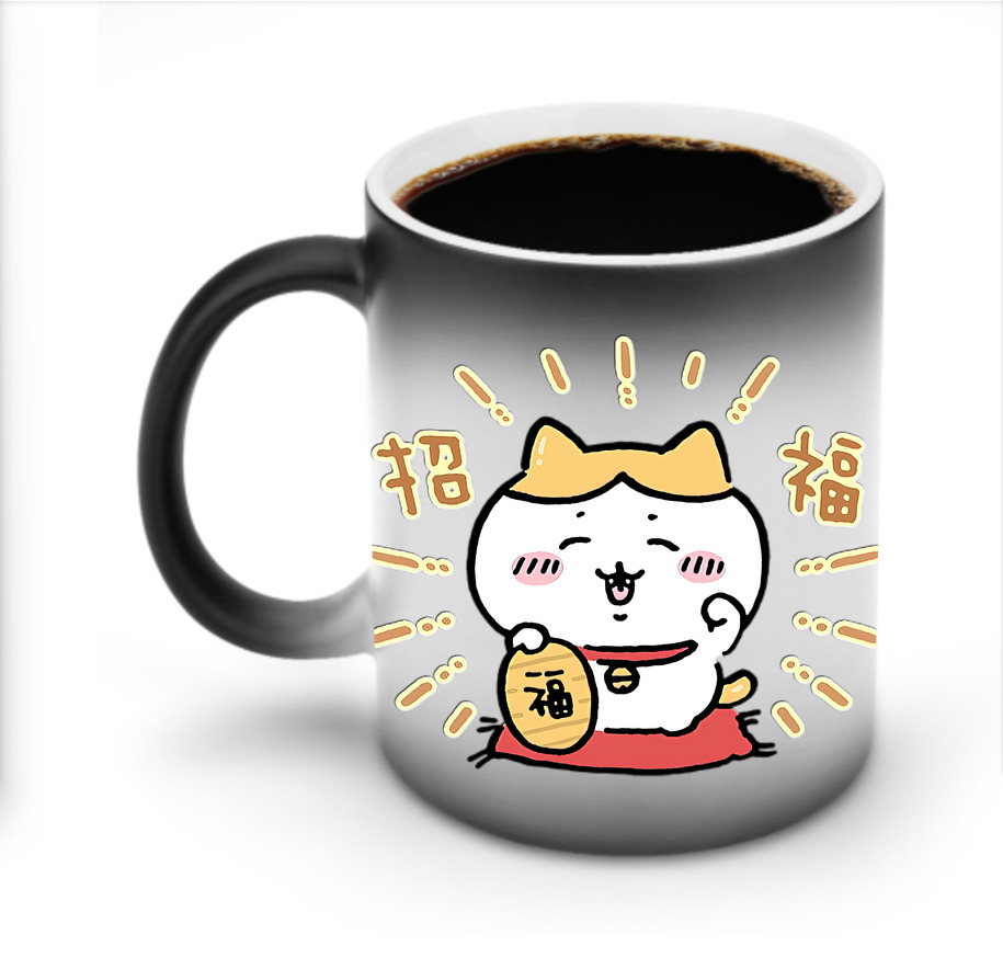 （画像用） ちいかわ ハチワレ Chii-kawa hachiware 温度変色マグカップ