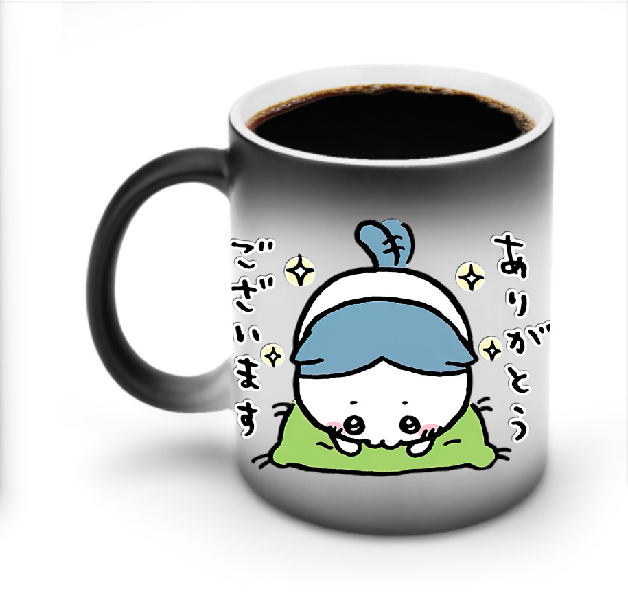 （画像用） ちいかわ ハチワレ Chii-kawa hachiware 温度変色マグカップ