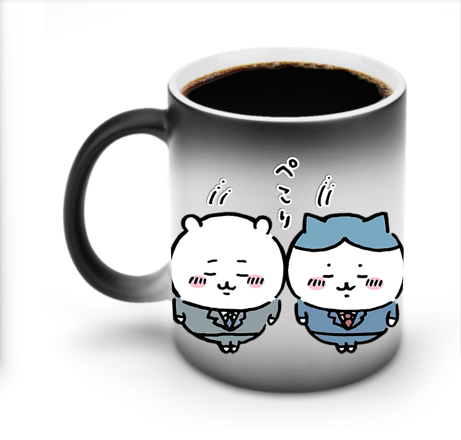 （画像用） ちいかわ ハチワレ Chii-kawa hachiware 温度変色マグカップ