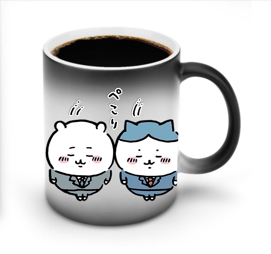（画像用） ちいかわ ハチワレ Chii-kawa hachiware 温度変色マグカップ