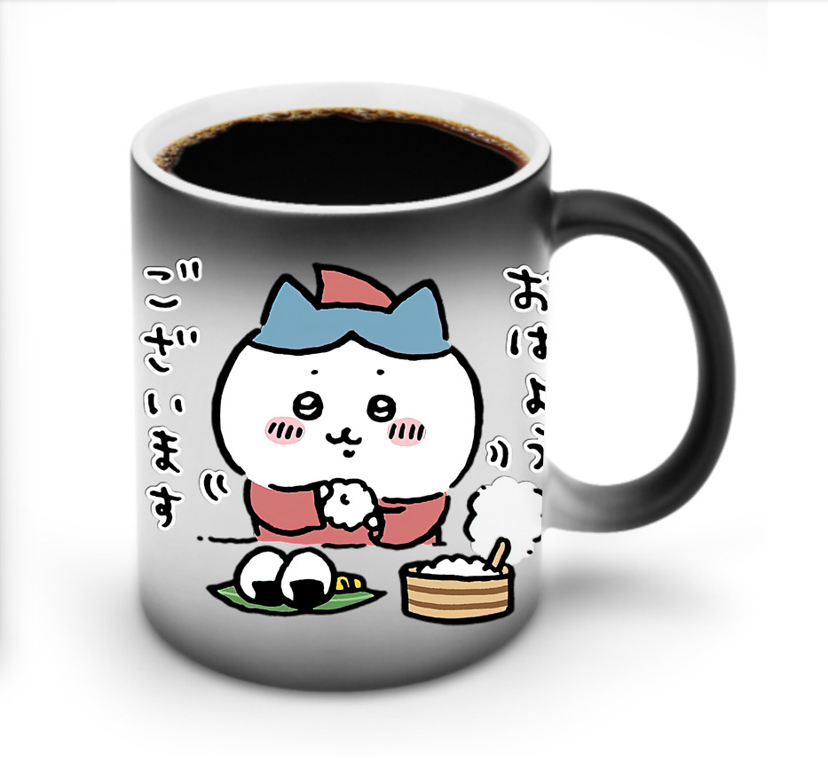 （画像用） ちいかわ ハチワレ Chii-kawa hachiware 温度変色マグカップ