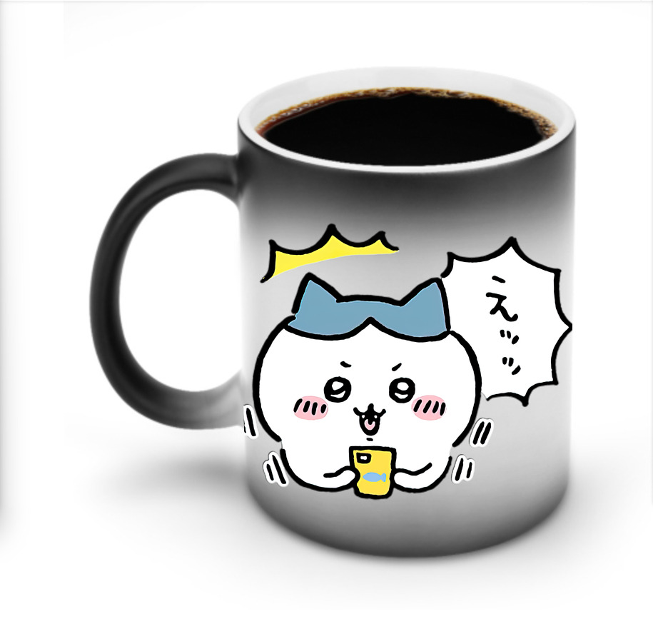 （画像用） ちいかわ ハチワレ Chii-kawa hachiware 温度変色マグカップ