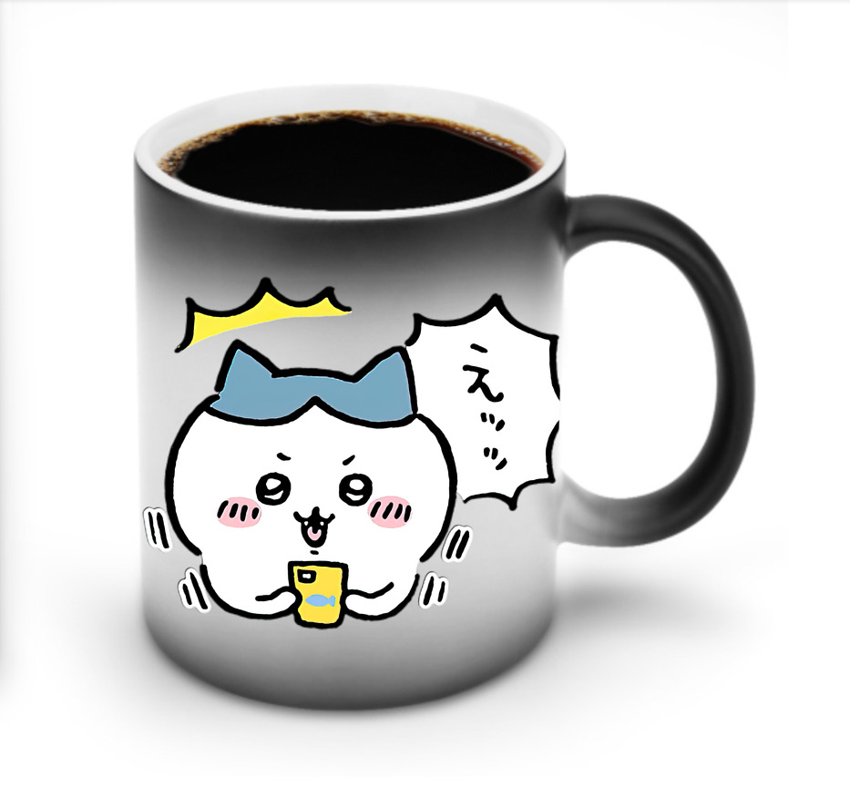 （画像用） ちいかわ ハチワレ Chii-kawa hachiware 温度変色マグカップ