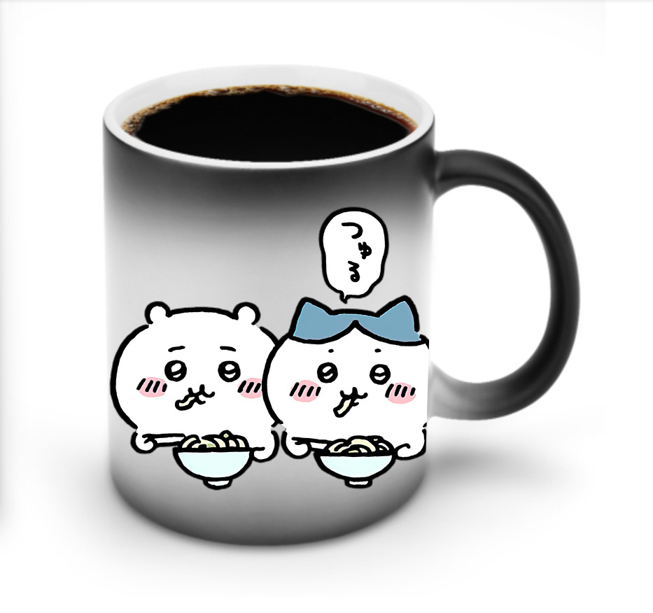（画像用） ちいかわ ハチワレ Chii-kawa hachiware 温度変色マグカップ