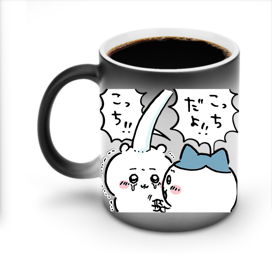 （画像用） ちいかわ ハチワレ Chii-kawa hachiware 温度変色マグカップ