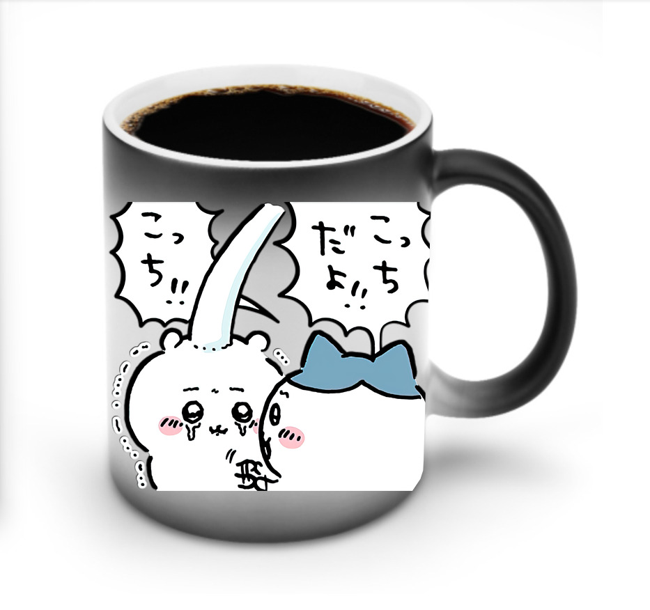 （画像用） ちいかわ ハチワレ Chii-kawa hachiware 温度変色マグカップ