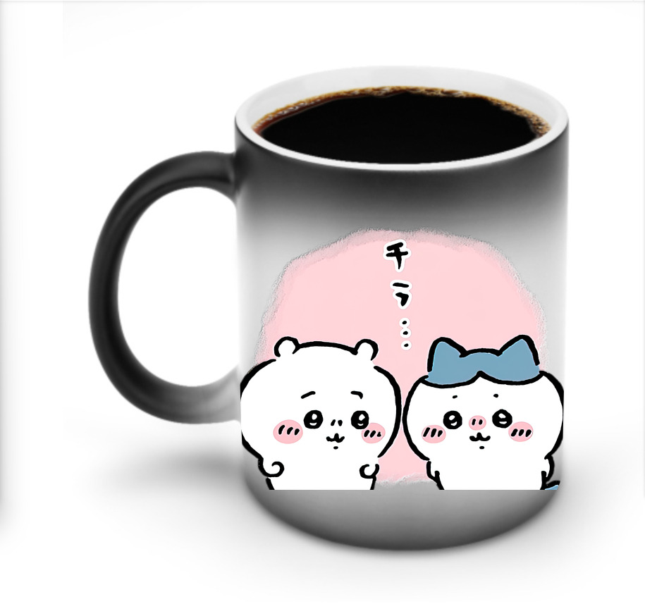 （画像用） ちいかわ ハチワレ Chii-kawa hachiware 温度変色マグカップ