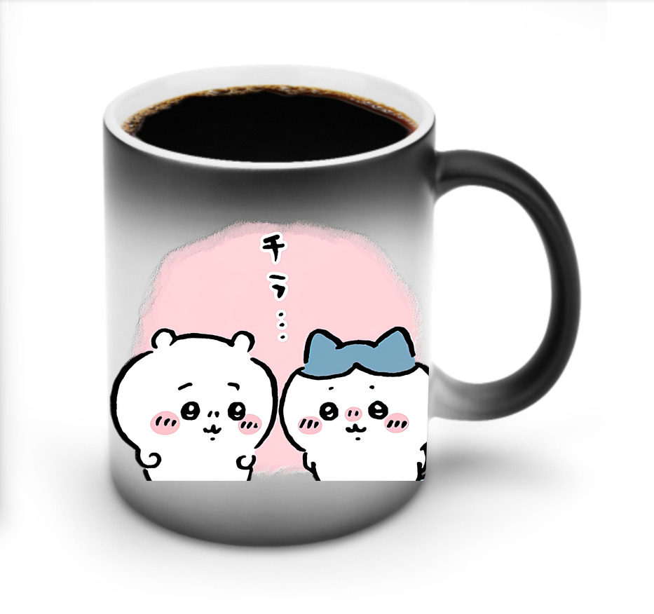 （画像用） ちいかわ ハチワレ Chii-kawa hachiware 温度変色マグカップ